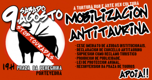 MANIFESTACI&Oacute;N ANTITAURINA EN PONTEVEDRA