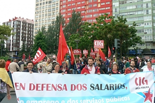Manifestaci&oacute;n da CIG na Coru&ntilde;a