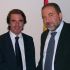 Lieberman, do Yisrael Beiteinu, co ex presidente do goberno espa&ntilde;ol Jos&eacute; Mar&iacute;a Aznar