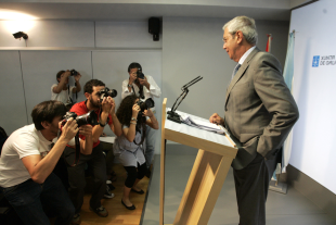 Presidencia impuxo o traslado dos xornalistas &aacute; residencia de Monte P&iacute;o para unha segunda conferencia de prensa