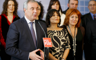 Manuel V&aacute;zquez o pasado xaneiro durante a presentaci&oacute;n da candidatura do PSdeG pola provincia de Ourense
