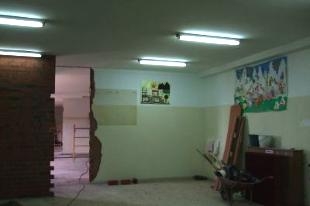 Aula de infantil do Insua Berm&uacute;dez, en obras