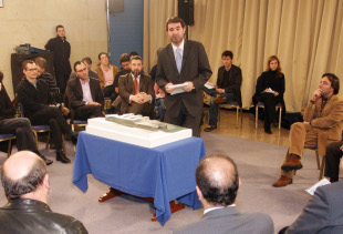 O vicepresidente, durante o acto de presentaci&oacute;n
