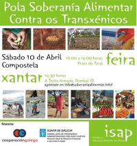 O domingo celebrarase en Santiago a &ldquo;Feira e Xantar Agroecol&oacute;xico pola Soberan&iacute;a Alimentar e Contra os Transx&eacute;nicos&rdquo;
