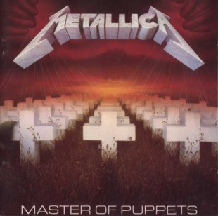 Capa do &aacute;lbum 'Master of Puppets', de Metallica