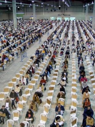 Unha imaxe de arquivo de oposici&oacute;ns celebradas en Silleda