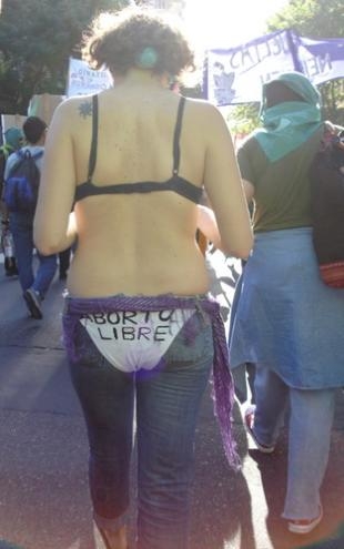 Manifestaci&oacute;n a prol do aborto libre