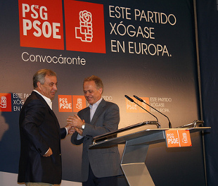 Manuel V&aacute;zquez e Antol&iacute;n S&aacute;nchez, no acto de apertura