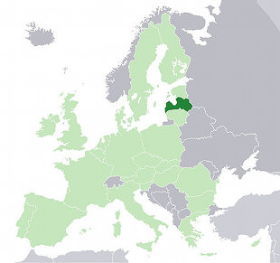 Situaci&oacute;n de Letonia dentro da Uni&oacute;n Europea
