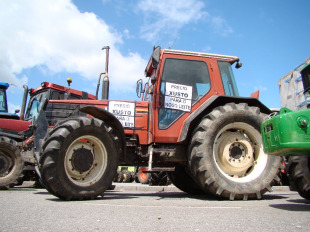 Imaxe dunha das &uacute;ltimas tractoradas
