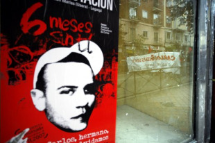 Manifestaci&oacute;ns pola morte de Carlos Palomino seis meses despois do asasinato