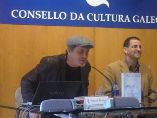 Presentaci&oacute;n do libro, este m&eacute;rcores no Consello da Cultura. Manuel Rivas e Henrique Monteagudo