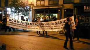 Concentraci&oacute;n en Madrid contra a privatizaci&oacute;n da sanidade