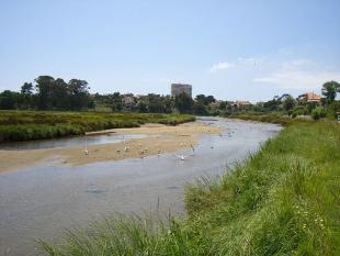 O r&iacute;o Lagares ao seu paso por Vigo