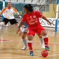 Un momento do partido de ida