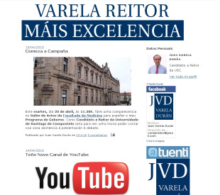P&aacute;xina persoal de Xo&aacute;n Varela