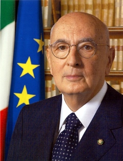 Giorgio Napolitano, presidente da Rep&uacute;blica Italiana, nunha foto oficial