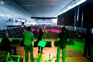 Vista dende o escenario do concerto / &Oacute;scar Mart&iacute;nez