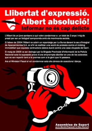 Cartel da Campa&ntilde;a "Albert Absoluci&oacute;!"