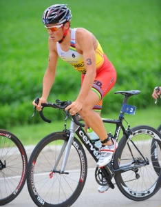 G&oacute;mez Noya, durante a carreira