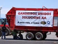Gandeiros na tractorada de xu&ntilde;o