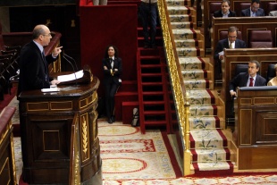 Francisco Jorquera hai poucos d&iacute;as durante a s&uacute;a intervenci&oacute;n no Debate do Estado no Congreso