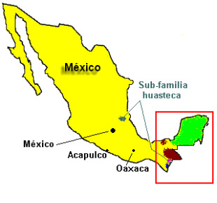 O maia f&aacute;lase no Iucat&aacute;n, en Campeche e en Quintana Roo.
