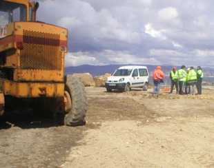Unha imaxe da zona das obras, na vella Mass&oacute;
