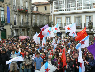 As manifestaci&oacute;ns de BNG e da esquerda soberanista, que chegan &aacute;s prazas da Quintana e do Toural, son as m&aacute;is importantes do 25