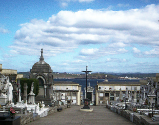 O cemiterio de San Amaro, na Coru&ntilde;a