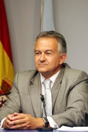 O conselleiro de Presidencia, M&eacute;ndez Romeu