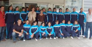 O equipo Galicia, con Carme Ad&aacute;n e Milagres Lantes