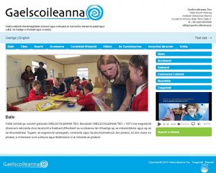A rede de Gaelscoileanna conta con 169 centros de primaria e 38 de secundaria por todo o pa&iacute;s (clique para ampliar)