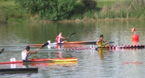 Un momento da regata (senior masculino) / Imaxe: Jos&eacute; Paredes