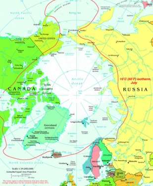 O C&iacute;rculo Polar &Aacute;rtico, coas s&uacute;as principais poboaci&oacute;ns