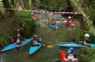 Sa&iacute;da da poba de Promoci&oacute;n Slalom, celebrada en Gondomar (clic para ampliar)