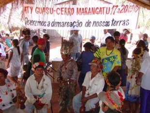 Indios do Matto Grosso do Sul reivindicando as s&uacute;as terras