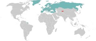 Mapa de pa&iacute;ses asinantes da Declaraci&oacute;n de Bolo&ntilde;a. Aparecen en vermello os pa&iacute;ses rexeitados.