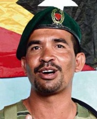 O suposto l&iacute;der dos rebeldes, o maior Alfredo Reinado