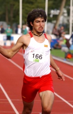 Rodr&iacute;guez Magi durante unha competici&oacute;n