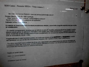 Correo que desmonta a explicaci&oacute;n do "erro inform&aacute;tico". Preme para ampliala.