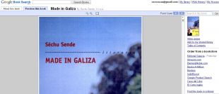 D&uacute;as imaxes da presenza das obras de Galaxia en Google Books