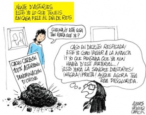 Cuadri&ntilde;o de humor en Asturiano