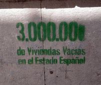 Pintada protestando pola especulaci&oacute;n no sector inmobiliario / Flickr: brocco_lee
