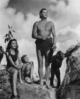 Tarz&aacute;n, Jane, a Chita e mailo fillo de Tarz&aacute;n, noutra parte da saga cinematogr&aacute;fica