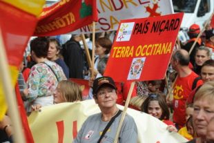 Dous momentos da manifestaci&oacute;n do s&aacute;bado (clique para ampliar)