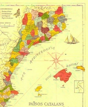Mapa dos Pa&iacute;ses Catal&aacute;ns