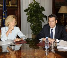 Elena Salgado e N&uacute;&ntilde;ez Feijoo