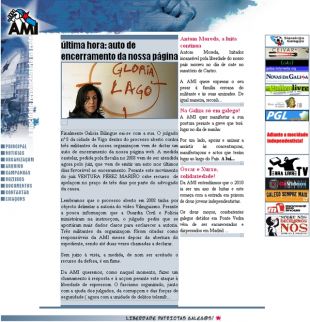 Web da AMI este venres pola ma&ntilde;&aacute; (clique para ampliar)