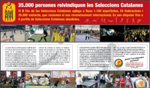 Actos para reclamar a oficialidade das selecci&oacute;ns deportuvas catal&aacute;s